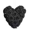 vente en ligne ALCHEMY GOTHIC Coeur Décoratif à Suspendre ‘Black Rose Heart’ 5