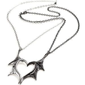 ALCHEMY GOTHIC Collier Couple/Amitié ‘Darkling Heart’ Livraison rapide 14