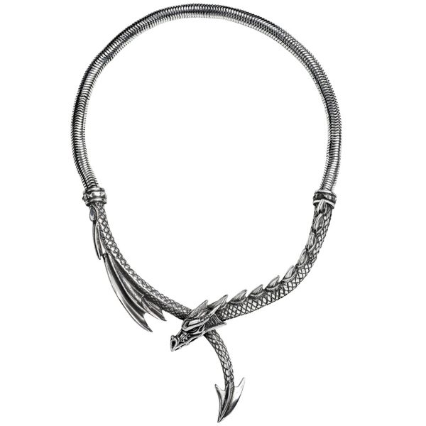 ALCHEMY GOTHIC Collier ‘Dragon’s Lure’ jusqu'à 4