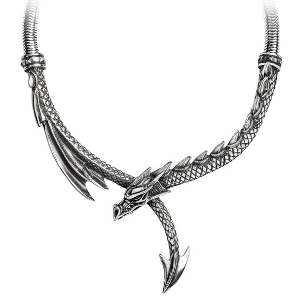 ALCHEMY GOTHIC Collier ‘Dragon’s Lure’ jusqu'à 1