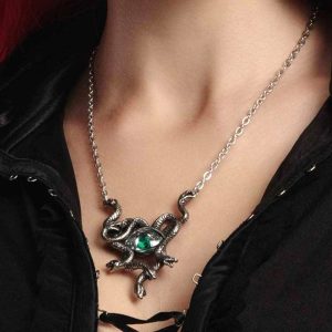 ALCHEMY GOTHIC Collier ‘Gorgon’s Eye’ Satisfait ou Remboursé 12