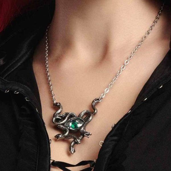 ALCHEMY GOTHIC Collier ‘Gorgon’s Eye’ Satisfait ou Remboursé 5