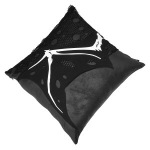 france DEVIL FASHION Coussin Imprimé ‘Wing Bone’ Noir 20