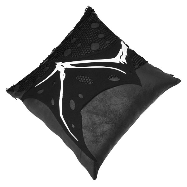 france DEVIL FASHION Coussin Imprimé ‘Wing Bone’ Noir 5