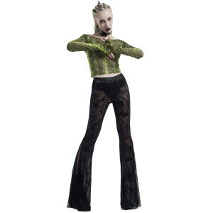 PUNK RAVE Culotte ‘Cyber Laser’ En Vinyle Noir luxe soldes 26