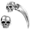 soldes en ligne ALCHEMY GOTHIC Faux Ecarteur D’Oreille ‘Tomb Skull Horn’ 8