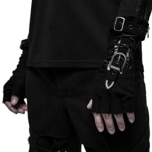 shopping pas cher PUNK RAVE Gants Gothiques ‘Astaroth’ Noirs 25