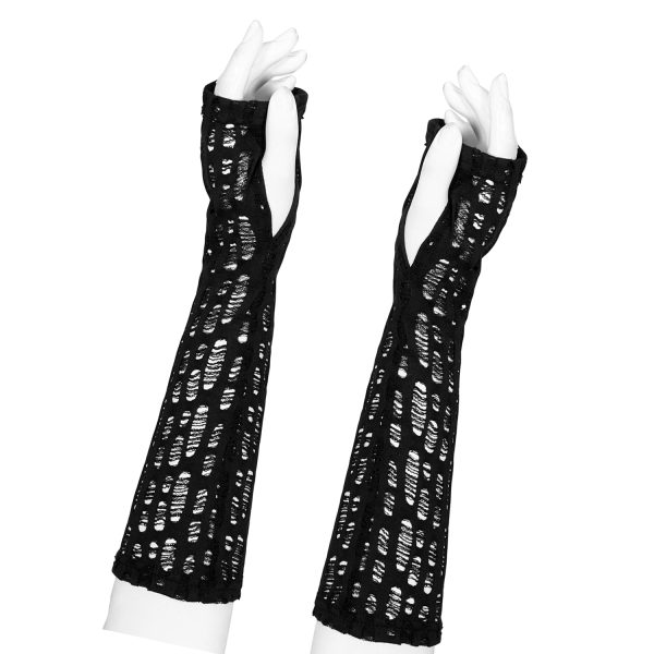 PUNK RAVE Gants Gothiques ‘Queen Of Dark’ Noirs Pour Femmes boutique en ligne 1