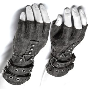 PUNK RAVE Gants ‘Mad Max’ Gris site pas cher 29