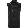 soldes pas cher PUNK RAVE Gilet à Glissière Asymétrique ‘Xanthus’ Noir 37