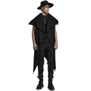 vente chaude PUNK RAVE Gilet ‘Doomsday’ Noir 25