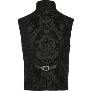 PUNK RAVE Gilet Gothique ‘Arius’ Noir Nouvelle tendance 32