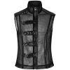 PUNK RAVE Gilet Gothique ‘MeshMachine’ Noir Dernières Nouveautés 46