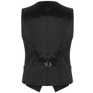 PUNK RAVE Gilet Gothique ‘NightDreamer’ Noir livraison la plus rapide 26