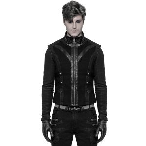 guranteed de qualité PUNK RAVE Gilet Gothique ‘Panzer’ Noir 18