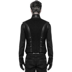 guranteed de qualité PUNK RAVE Gilet Gothique ‘Panzer’ Noir 20