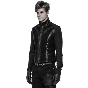 guranteed de qualité PUNK RAVE Gilet Gothique ‘Panzer’ Noir 22