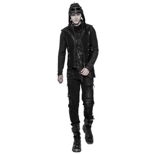 guranteed de qualité PUNK RAVE Gilet Gothique ‘Panzer’ Noir 26