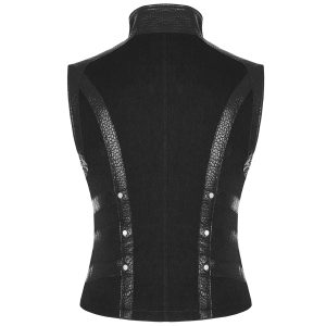 guranteed de qualité PUNK RAVE Gilet Gothique ‘Panzer’ Noir 30