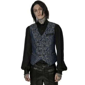 PUNK RAVE Gilet ‘Lycidas’ En Jacquard Bleu beauté 18