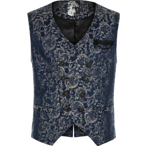 PUNK RAVE Gilet ‘Lycidas’ En Jacquard Bleu beauté 30