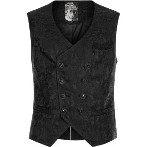 PUNK RAVE Gilet ‘Lycidas’ En Jacquard Noir magasin 30