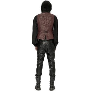 PUNK RAVE Gilet ‘Lycidas’ En Jacquard Rouge site officiel 23