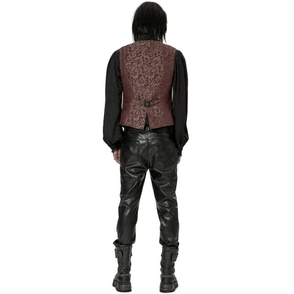 PUNK RAVE Gilet ‘Lycidas’ En Jacquard Rouge site officiel 6