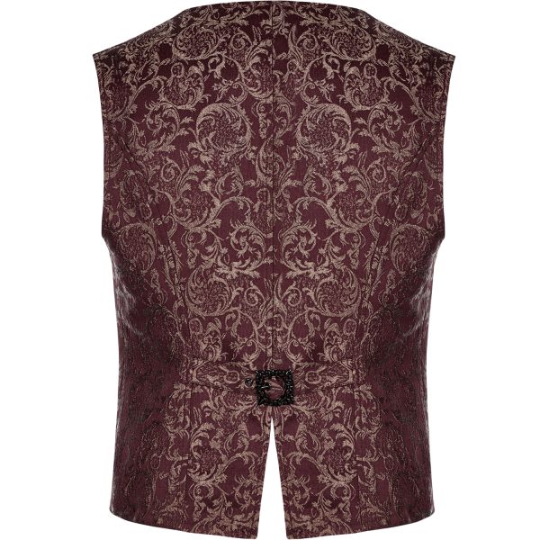 PUNK RAVE Gilet ‘Lycidas’ En Jacquard Rouge site officiel 9