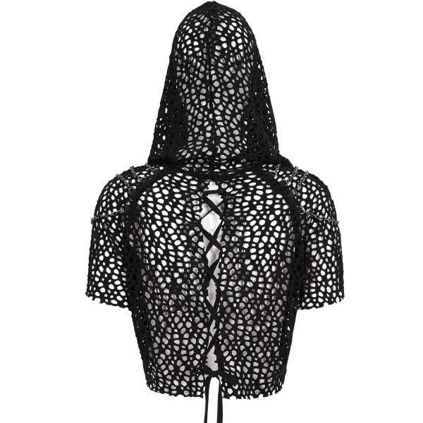 Top ventes DEVIL FASHION Haut à Capuche ‘Sherzal’ Noir 12