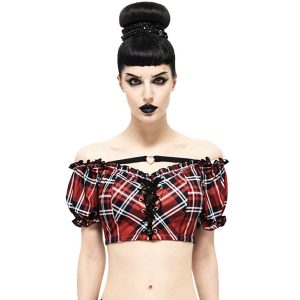 Top ventes DEVIL FASHION Haut De Bikini ‘Scotish’ En Tartan Rouge 22