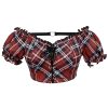 Top ventes DEVIL FASHION Haut De Bikini ‘Scotish’ En Tartan Rouge 61