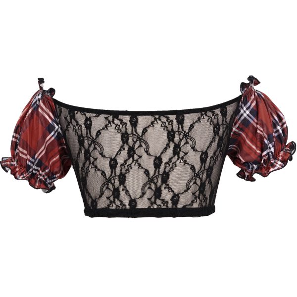 Top ventes DEVIL FASHION Haut De Bikini ‘Scotish’ En Tartan Rouge 15