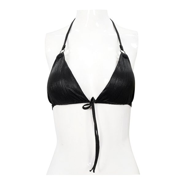 DEVIL FASHION Haut De Bikini ‘Willow’ Noir vente chaude 1