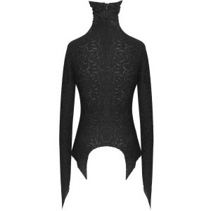 DEVIL FASHION Haut Manches Longues ‘Dark Turtleneck’ Noir a Prix Discount 39