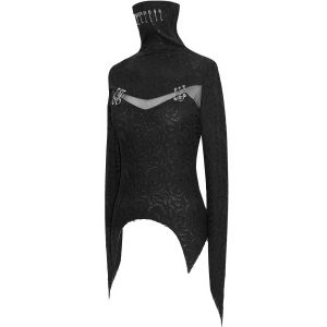 DEVIL FASHION Haut Manches Longues ‘Dark Turtleneck’ Noir a Prix Discount 41