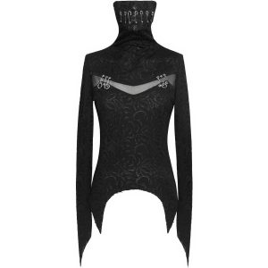 DEVIL FASHION Haut Manches Longues ‘Dark Turtleneck’ Noir a Prix Discount 37