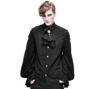 DEVIL FASHION Jabot ‘Ishmael’ Noir soldes de Noël 16