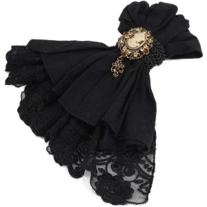 DEVIL FASHION Jabot ‘Ishmael’ Noir soldes de Noël 22