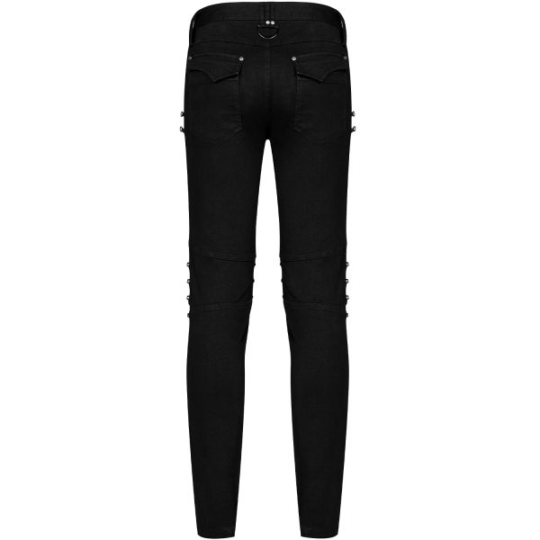 PUNK RAVE Jeans ‘Punk Armor’ Noir Livraison gratuite 12