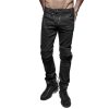 PUNK RAVE Jeans ‘Punk Armor’ Noir Livraison gratuite 53