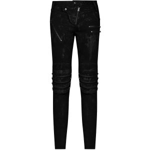 PUNK RAVE Jeans ‘Punk Armor’ Noir Livraison gratuite 40