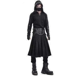 à prix imbattables DEVIL FASHION Jupe Kilt ‘Altaïr’ Noire 21