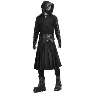 à prix imbattables DEVIL FASHION Jupe Kilt ‘Altaïr’ Noire 23