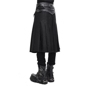 à prix imbattables DEVIL FASHION Jupe Kilt ‘Altaïr’ Noire 27