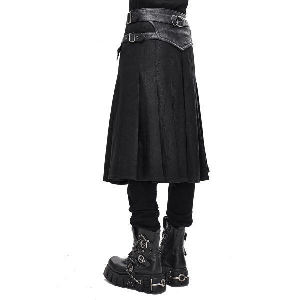 à prix imbattables DEVIL FASHION Jupe Kilt ‘Altaïr’ Noire 6