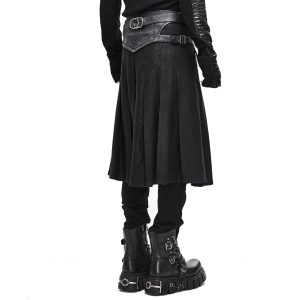 à prix imbattables DEVIL FASHION Jupe Kilt ‘Altaïr’ Noire 29