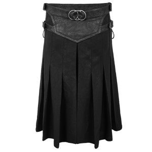 à prix imbattables DEVIL FASHION Jupe Kilt ‘Altaïr’ Noire 37