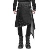 DEVIL FASHION Jupe Kilt ‘Golgotha’ Noire Anthracite pas cher en ligne 56