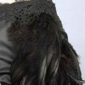 marque pas cher Eva Lady Jupe Sirène ‘Black Feathers’ Noire 42